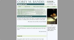 Desktop Screenshot of bandeslaw.com